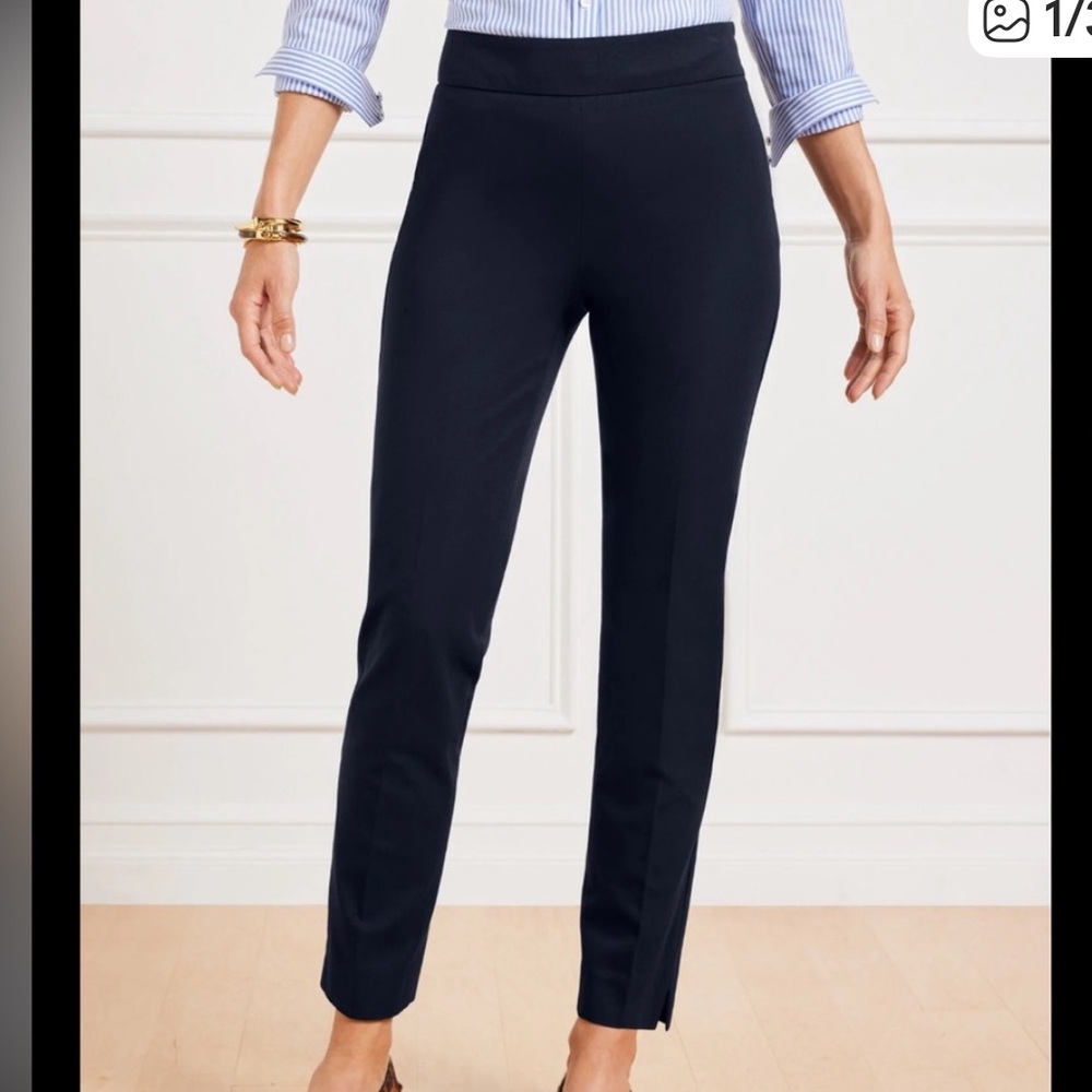 Talbots 10P Slim Ankle Black Cotton/Spandex Jean